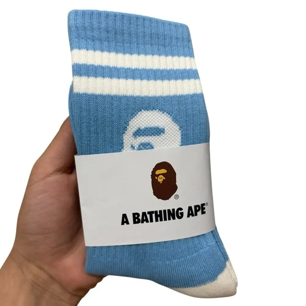 BAPE Crew Socks Unisex fits sizes 7-12